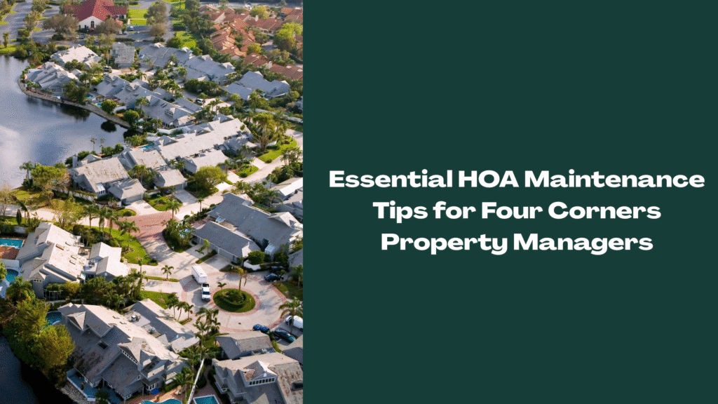 Aerial view of a well-maintained residential HOA community in Four Corners, Florida, featuring neatly arranged houses, landscaped yards, and curved streets near a small lake.